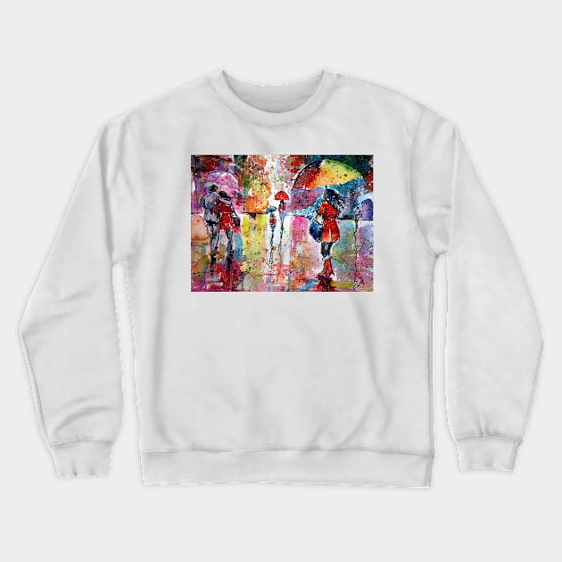 Raining Crewneck Sweatshirt by kovacsannabrigi